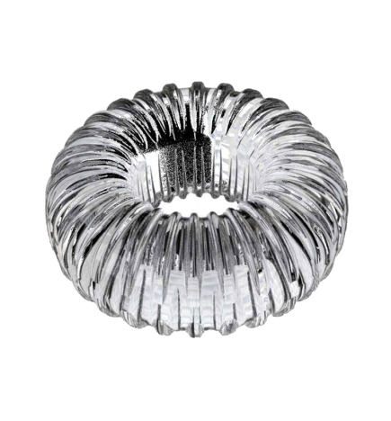 Perfect Fit Ribbed Ring - Clear