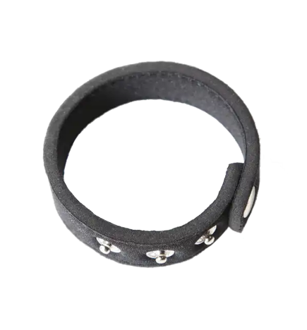 Perfect Fit Neoprene Snap Cock Ring - Black
