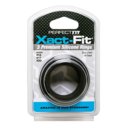 Perfect Fit Xact Fit 3 Ring Kit S/M/L - Black
