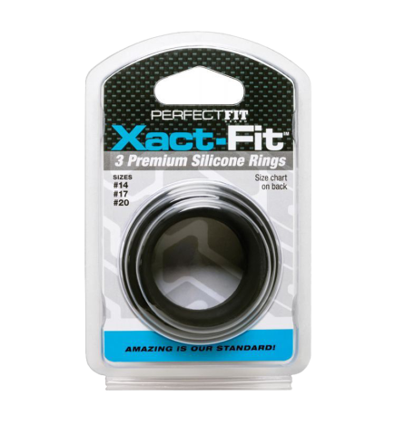 Perfect Fit Xact Fit 3 Ring Kit S/M/L - Black
