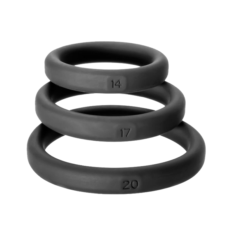 Perfect Fit Xact Fit 3 Ring Kit S/M/L - Black