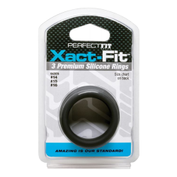 Perfect Fit Xact Fit 3 Ring Kit S/M - Black