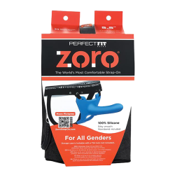Perfect Fit Zoro 5.5" Strap On w/Case - Blue