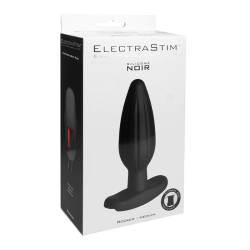 ElectraStim Silicone Noir Rocker Butt Plug - Medium