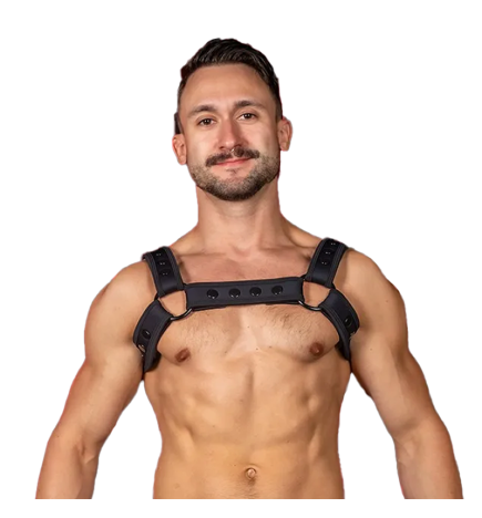 Mr. S Neo Carbon Bulldog Harness - Black