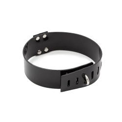 Stockroom PVC Collar w/ D-Ring - Black