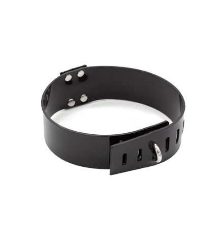Stockroom PVC Collar w/ D-Ring - Black