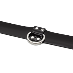 Stockroom PVC Collar w/ D-Ring - Black
