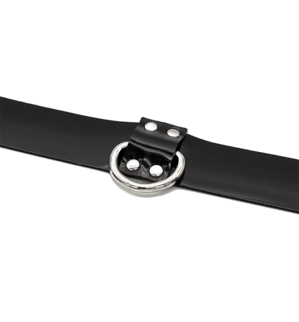 Stockroom PVC Collar w/ D-Ring - Black