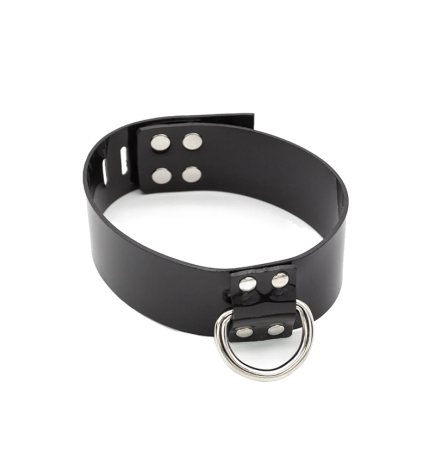 Stockroom PVC Collar w/ D-Ring - Black