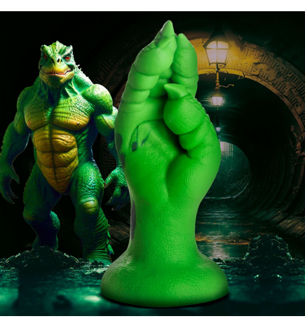 Raptor Claw Fisting Silicone Dildo - Green