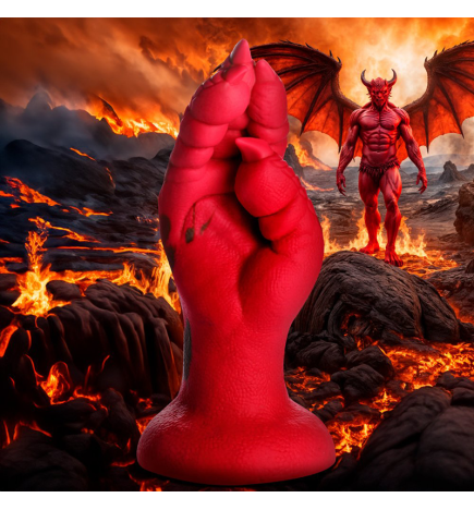 Demon Claw Fisting Silicone Dildo - Red
