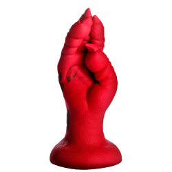 Demon Claw Fisting Silicone Dildo - Red