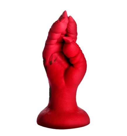 Demon Claw Fisting Silicone Dildo - Red