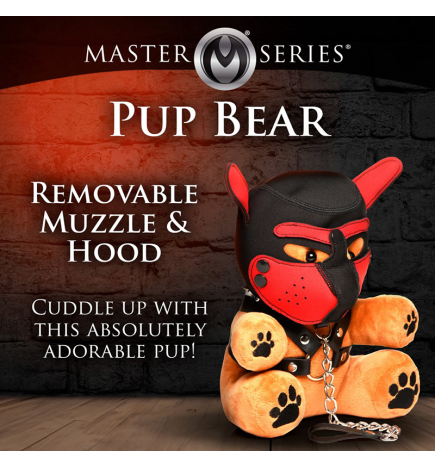 Pup Bear with Removeable Muzzle and Hood