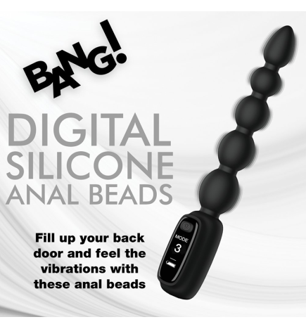 Silicone Anal Beads with Digital Display