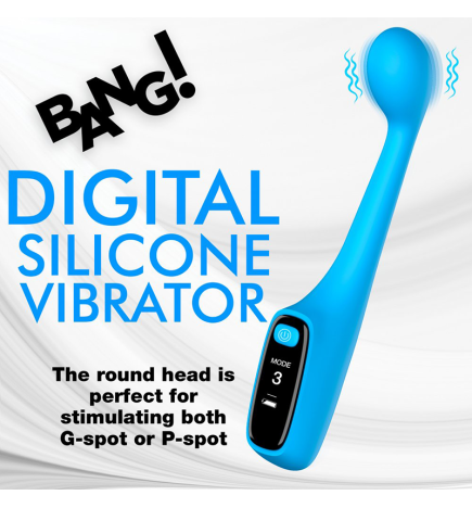 Silicone G-spot Vibrator with Digital Display
