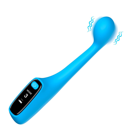 Silicone G-spot Vibrator with Digital Display