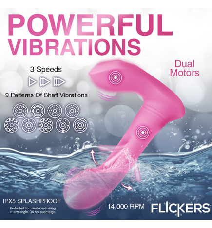 G-Flick G-Spot Flicking Silicone Vibrator with Remote