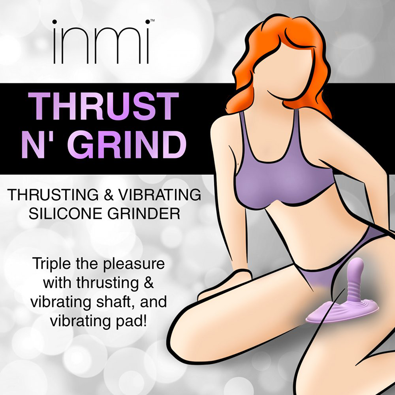Spin n' Grind Thrusting and Vibrating Silicone Sex Grinder