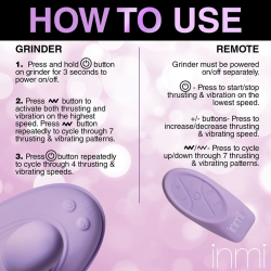Spin n' Grind Thrusting and Vibrating Silicone Sex Grinder