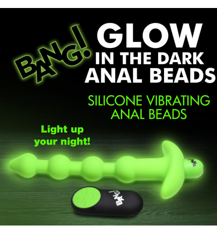 Glow-in-the-Dark Silicone Anal Beads