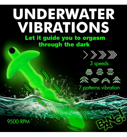 Glow-in-the-Dark Silicone Anal Beads