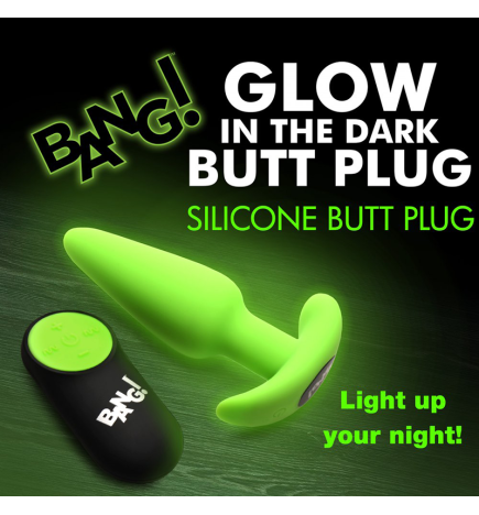 Glow-in-the-Dark Silicone Butt Plug