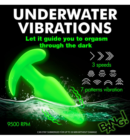Glow-in-the-Dark Silicone Butt Plug