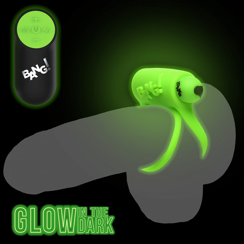 Glow-in-the-Dark Silicone Vibrating Cock Ring Glow-in-the-Dark Silicone Vibrating Cock Ring