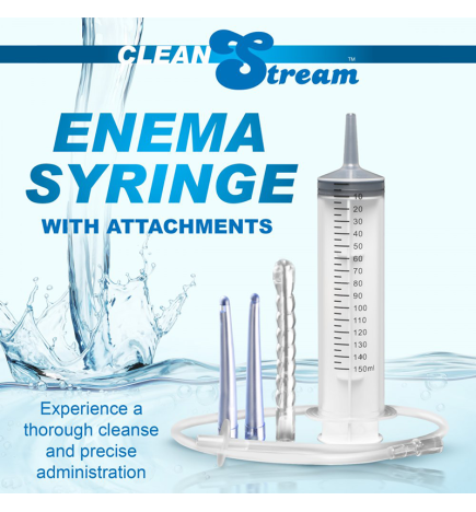 Enema 150 mL Syringe with Attachments