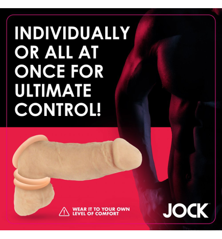 Discreet Silicone Cock Ring Set - Light