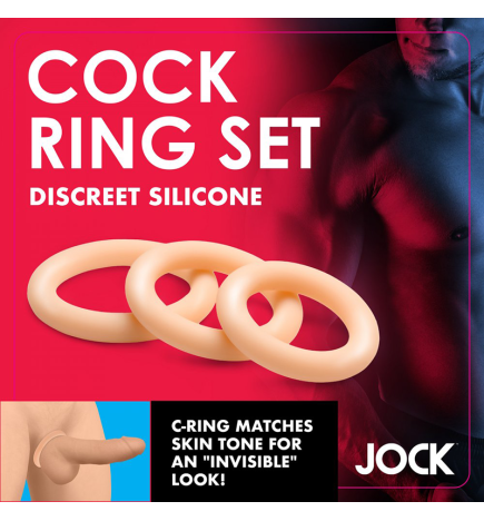 Discreet Silicone Cock Ring Set - Light