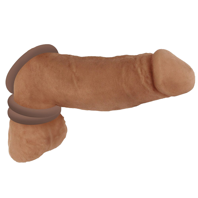 Discreet Silicone Cock Ring Set - Dark Discreet Silicone Cock Ring Set - Dark