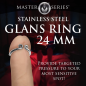 Kingpin Stainless Steel Glans Ring - 24MM
