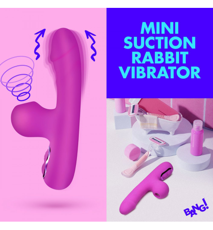 Mini Suction Silicone Rabbit Vibrator