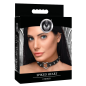 Spiked Heart Choker - Black