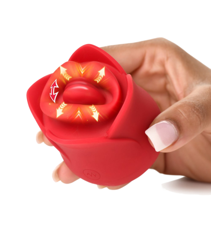 Sweet Kiss Kissing and Vibrating Clitoral Stimulator - Red