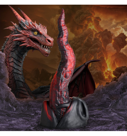 Dragon Tongue Silicone Dildo