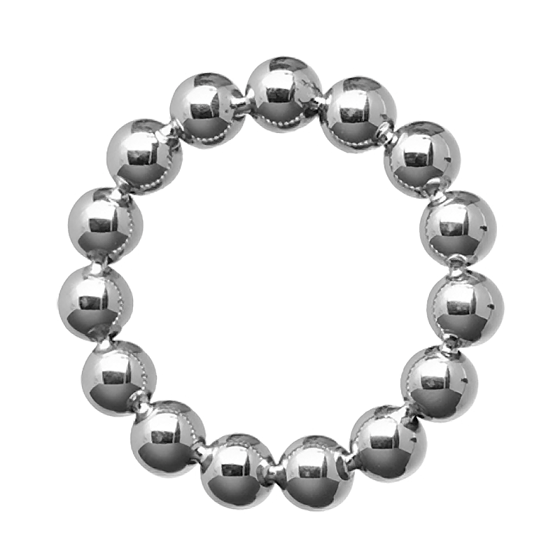 Meridian Stainless Steel Beaded Cock Ring Meridian Stainless Steel Beaded Cock Ring