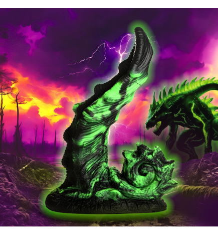 Glowzilla Glow-In-The-Dark Silicone Dildo