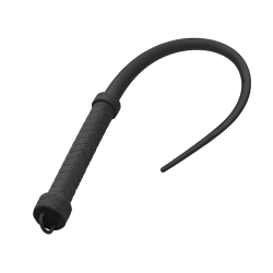 Viper Tail Silicone Whip - Black