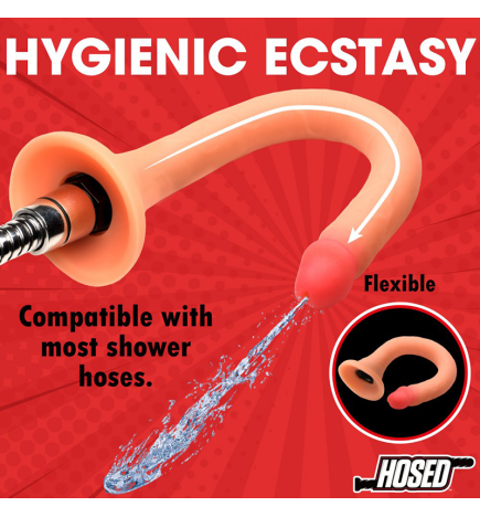 Hosed 19" Slim Silicone Enema Hose