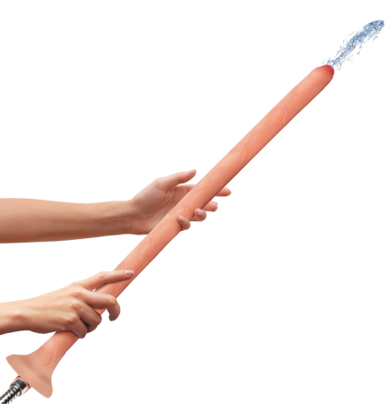 Hosed 19" Slim Silicone Enema Hose