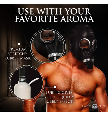 Dark Inhaler Gas Mask with Bottle