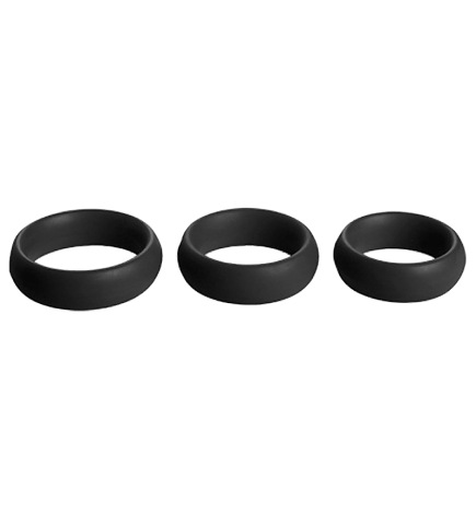 3 Piece Silicone Cock Ring Set