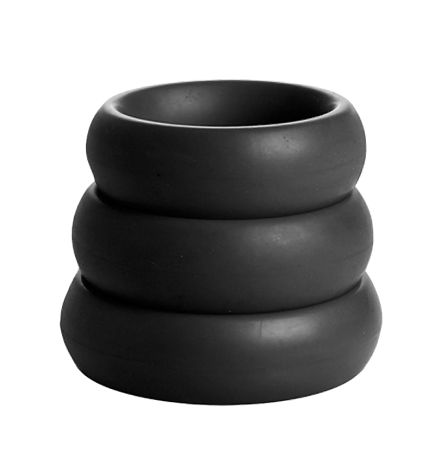 3 Piece Silicone Cock Ring Set