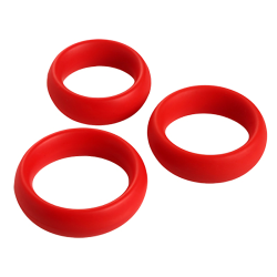 3 Piece Silicone Cock Ring Set