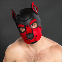Mr. S Neoprene K9 Hood - Red