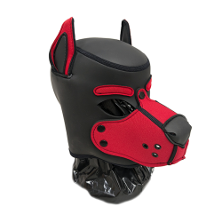 Mr. S Neoprene K9 Hood - Red